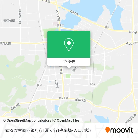 武汉农村商业银行(江夏支行)停车场-入口地图