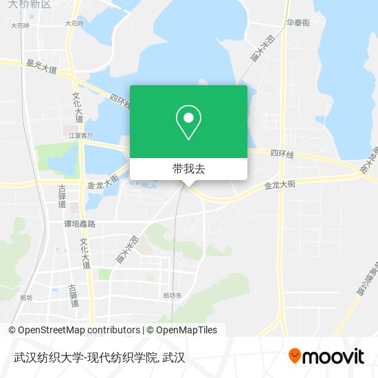 武汉纺织大学-现代纺织学院地图