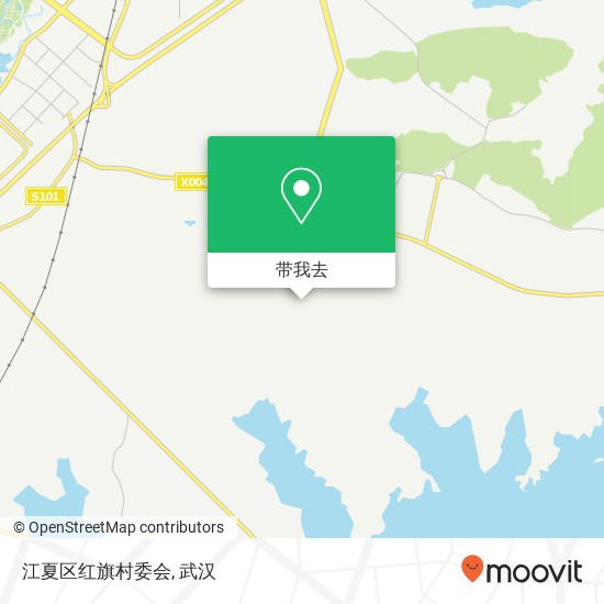 江夏区红旗村委会地图