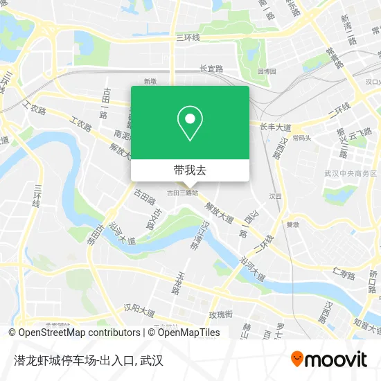 潜龙虾城停车场-出入口地图