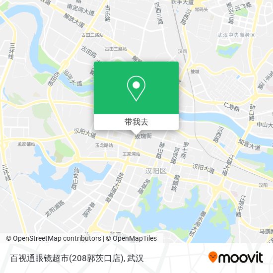 百视通眼镜超市(208郭茨口店)地图