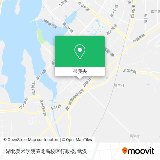 湖北美术学院藏龙岛校区行政楼地图