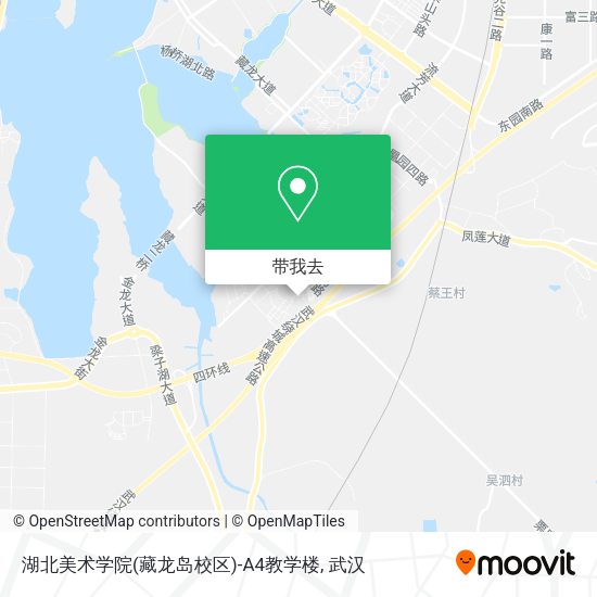 湖北美术学院(藏龙岛校区)-A4教学楼地图