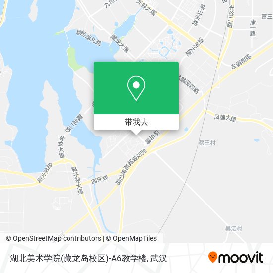 湖北美术学院(藏龙岛校区)-A6教学楼地图