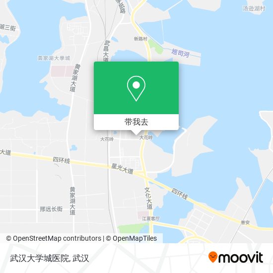 武汉大学城医院地图