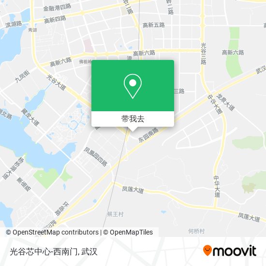 光谷芯中心-西南门地图