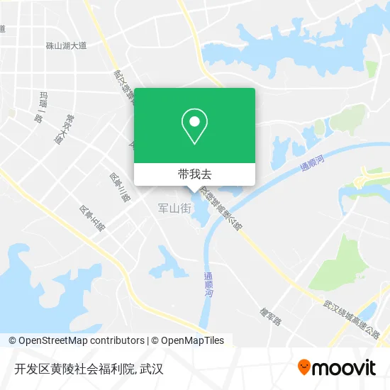 开发区黄陵社会福利院地图