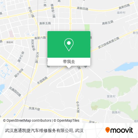 武汉惠通凯捷汽车维修服务有限公司地图