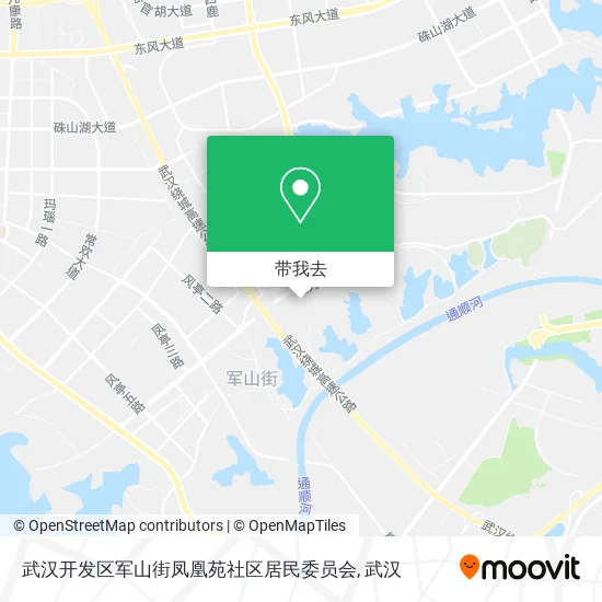 武汉开发区军山街凤凰苑社区居民委员会地图