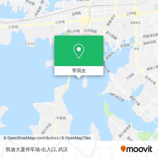 凯迪大厦停车场-出入口地图