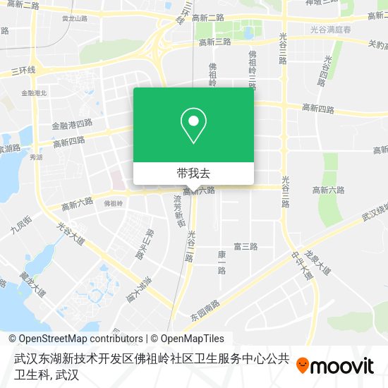 武汉东湖新技术开发区佛祖岭社区卫生服务中心公共卫生科地图