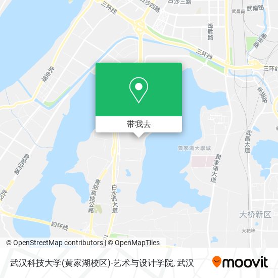 武汉科技大学(黄家湖校区)-艺术与设计学院地图