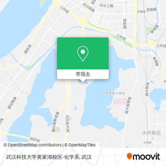 武汉科技大学黄家湖校区-化学系地图