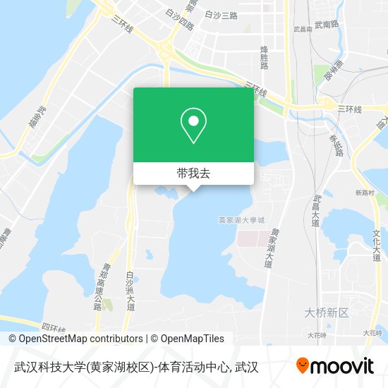 武汉科技大学(黄家湖校区)-体育活动中心地图
