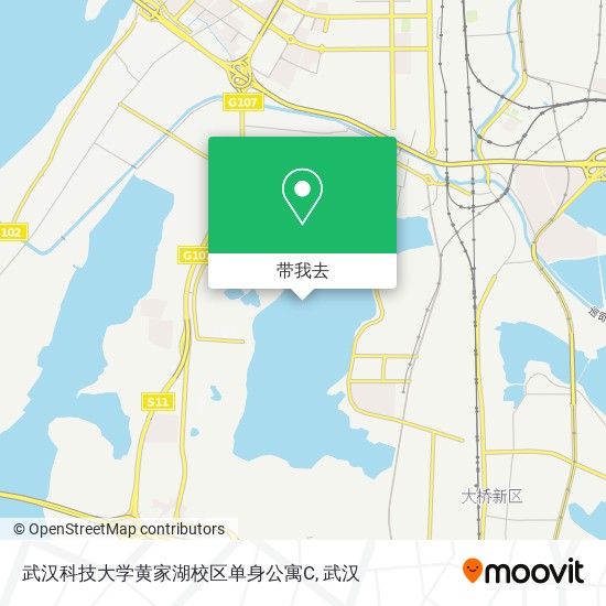 武汉科技大学黄家湖校区单身公寓C地图