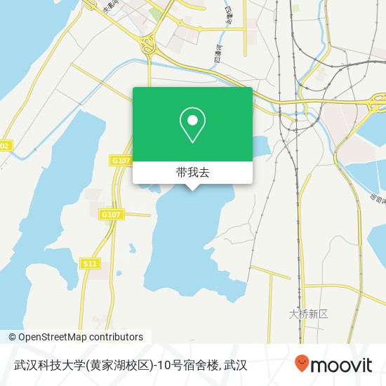 武汉科技大学(黄家湖校区)-10号宿舍楼地图