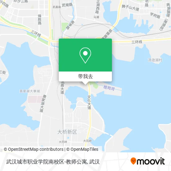 武汉城市职业学院南校区-教师公寓地图