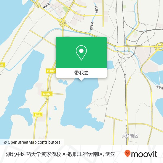 湖北中医药大学黄家湖校区-教职工宿舍南区地图