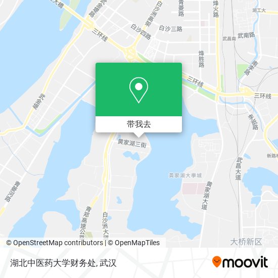 湖北中医药大学财务处地图