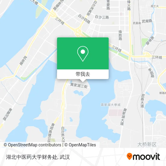 湖北中医药大学财务处地图