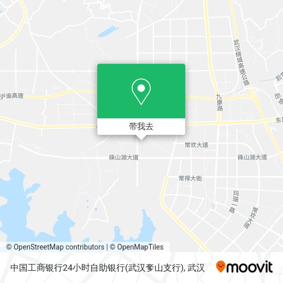 中国工商银行24小时自助银行(武汉奓山支行)地图