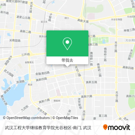 武汉工程大学继续教育学院光谷校区-南门地图