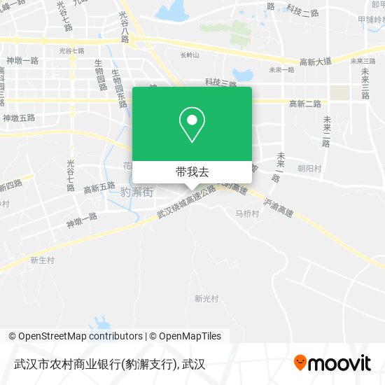 武汉市农村商业银行(豹澥支行)地图
