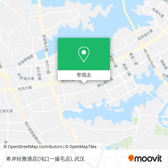 希岸轻雅酒店(沌口一撮毛店)地图