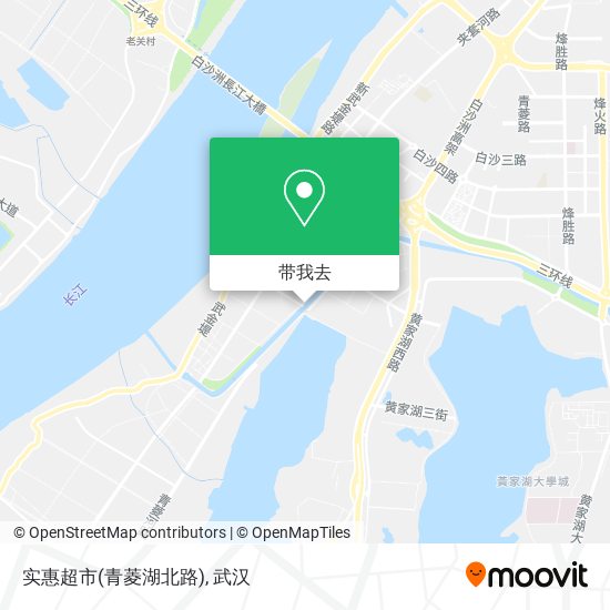 实惠超市(青菱湖北路)地图