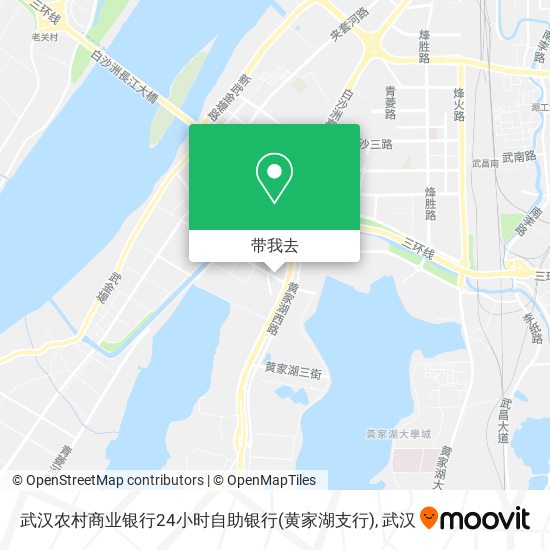 武汉农村商业银行24小时自助银行(黄家湖支行)地图