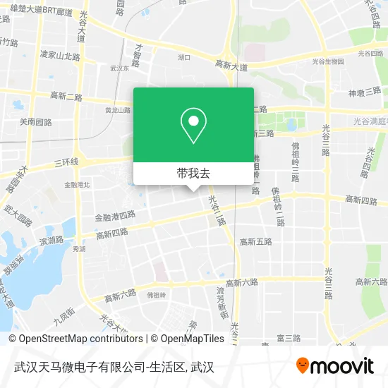 武汉天马微电子有限公司-生活区地图