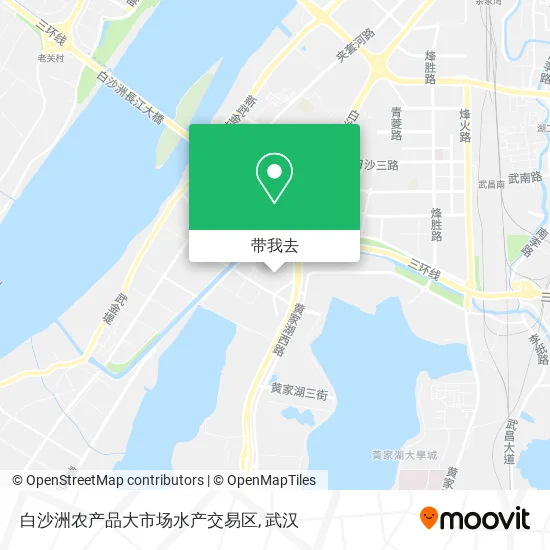 白沙洲农产品大市场水产交易区地图