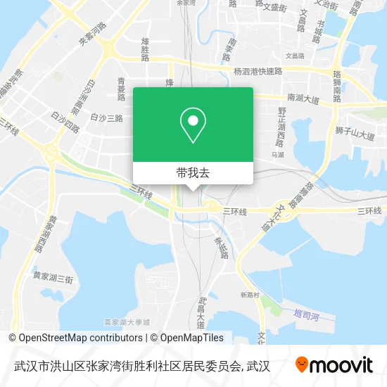 武汉市洪山区张家湾街胜利社区居民委员会地图