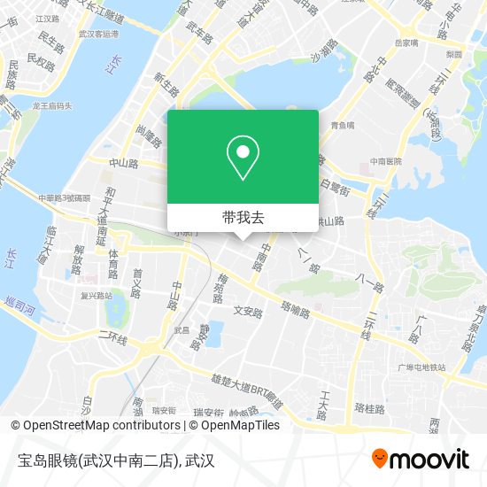 宝岛眼镜(武汉中南二店)地图