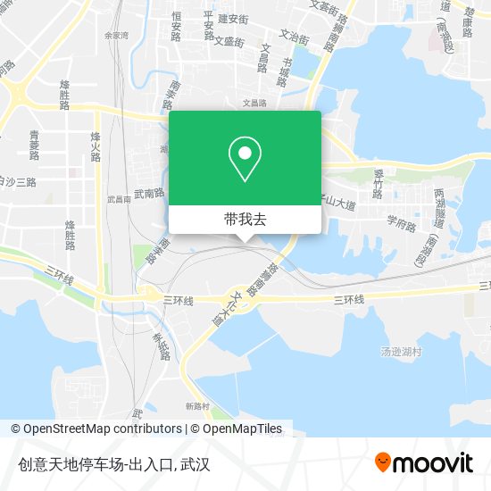 创意天地停车场-出入口地图