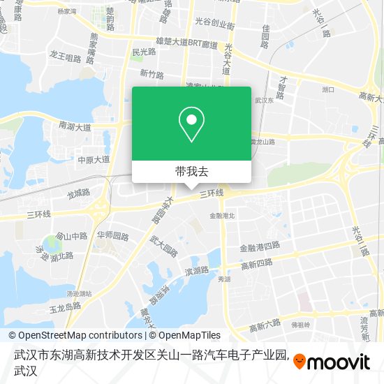 武汉市东湖高新技术开发区关山一路汽车电子产业园地图