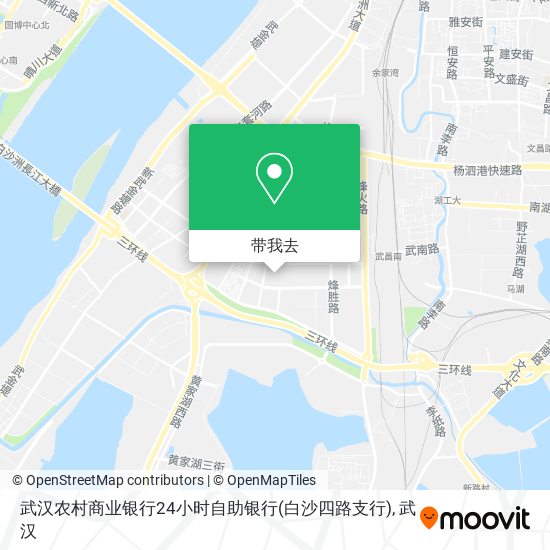 武汉农村商业银行24小时自助银行(白沙四路支行)地图