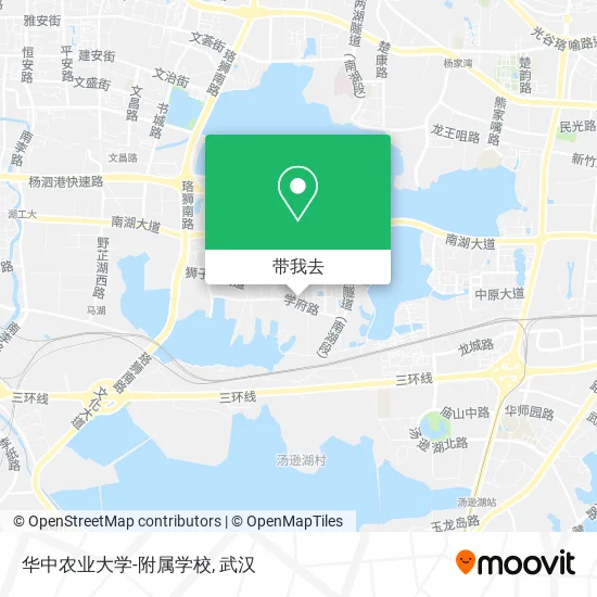 华中农业大学-附属学校地图