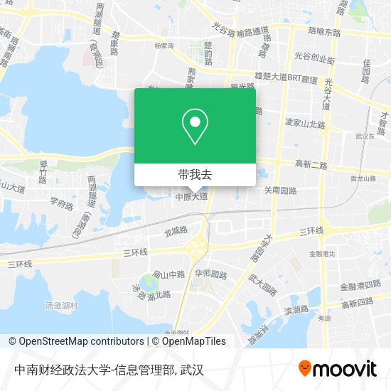 中南财经政法大学-信息管理部地图