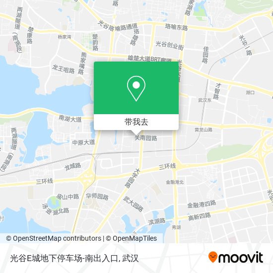 光谷E城地下停车场-南出入口地图