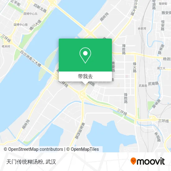 天门传统糊汤粉地图
