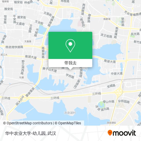 华中农业大学-幼儿园地图