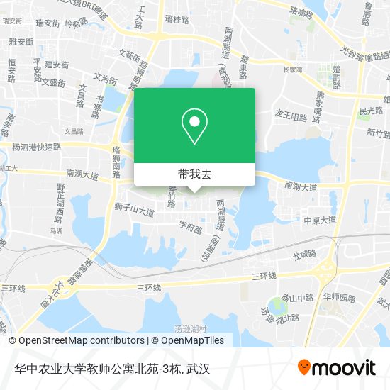 华中农业大学教师公寓北苑-3栋地图