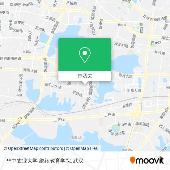 华中农业大学-继续教育学院地图