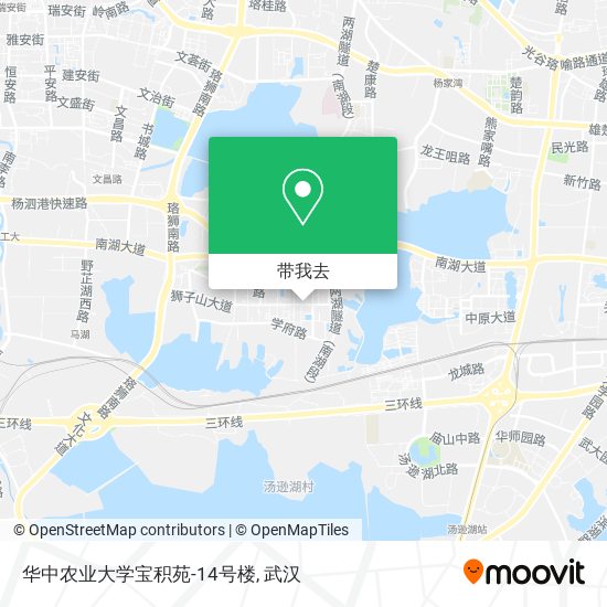 华中农业大学宝积苑-14号楼地图
