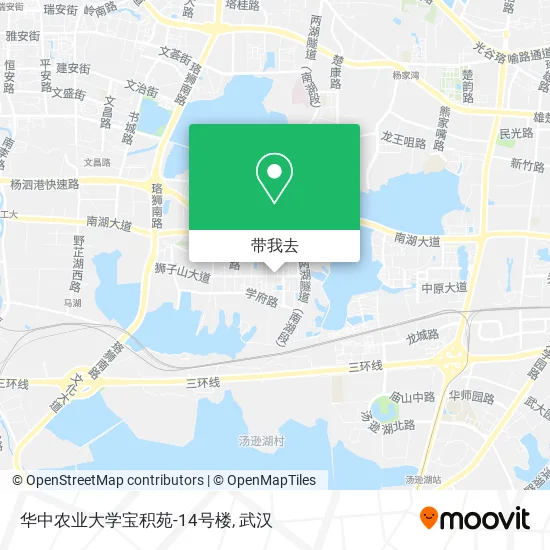 华中农业大学宝积苑-14号楼地图