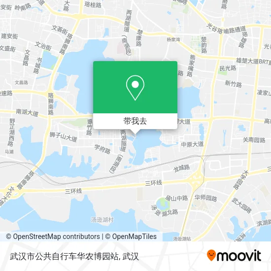 武汉市公共自行车华农博园站地图