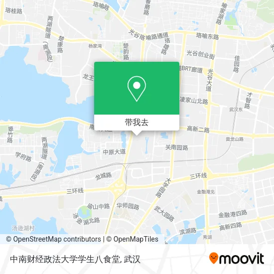 中南财经政法大学学生八食堂地图