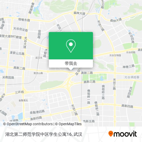 湖北第二师范学院中区学生公寓16地图