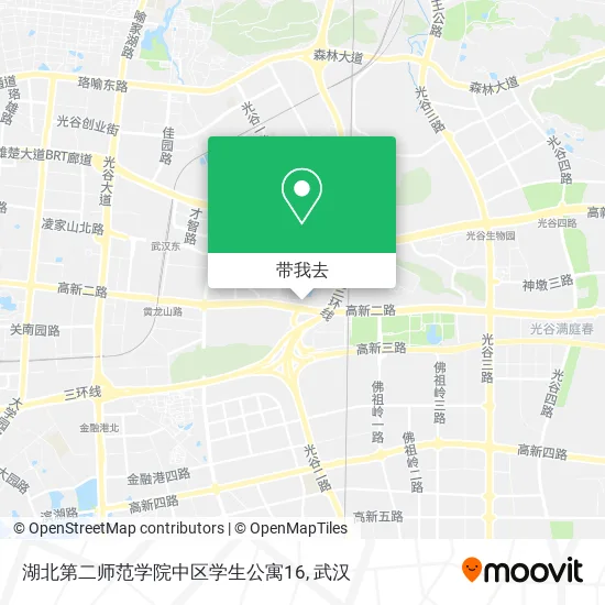 湖北第二师范学院中区学生公寓16地图